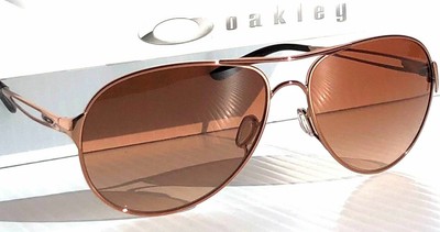 Oakley Caveat Aviator Sunglasses OO4054-07 Gold Metal Frame Brown Gradient 60mm | eBay