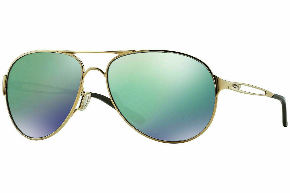 Authentic Oakley Caveat OO4054 15 Sunglasses Gold / Jade Iridium *NEW* 60mm 700285953618 | eBay